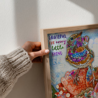 Grateful Bright Bird Art Print