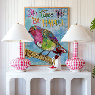 Be Happy Bird Art Print