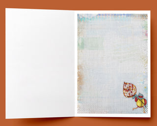 Happy Birthday Autumn Bird Greeting Card