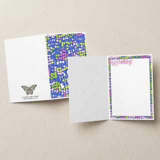Happy Birthday Watermelon Dots Greeting Card