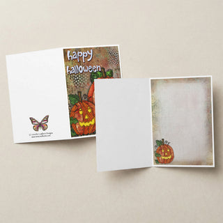 Happy Halloween Pumpkin Friends Greeting Card