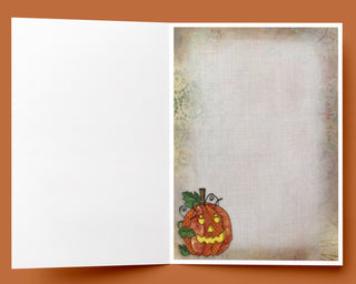 Happy Halloween Pumpkin Friends Greeting Card