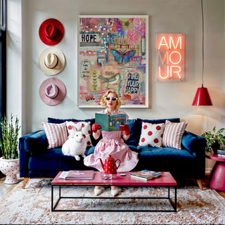 Find Your Happy Collage Art Print