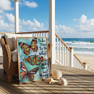 Take Time Butterflies Art Print