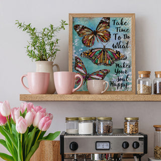 Take Time Butterflies Art Print