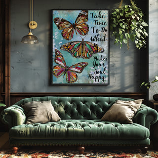 Take Time Butterflies Art Print