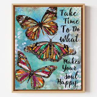 Take Time Butterflies Art Print