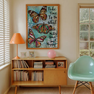 Take Time Butterflies Art Print