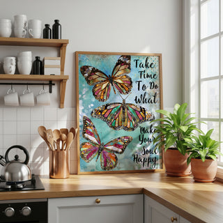 Take Time Butterflies Art Print