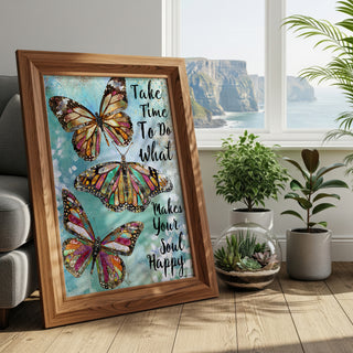Take Time Butterflies Art Print