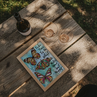 Take Time Butterflies Art Print