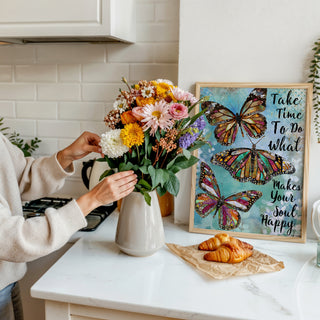 Take Time Butterflies Art Print