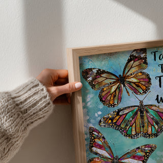 Take Time Butterflies Art Print