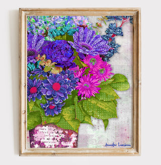 Happy Wildflowers Art Print