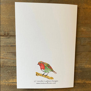 A Very Merry Christmas Bird Greeting Card