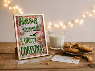 Merry Little Christmas Art Print - Love And Hope Bird