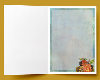 Hello Pumpkin Greeting Card - Black Cat & Sunflowers Art
