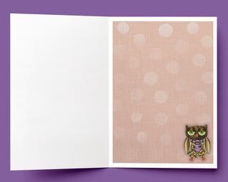 Hoot Hoot Halloween Owl Greeting Card
