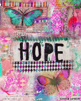 Hope Butterflies Art Print