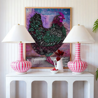 Hot Pink Hen Art Print