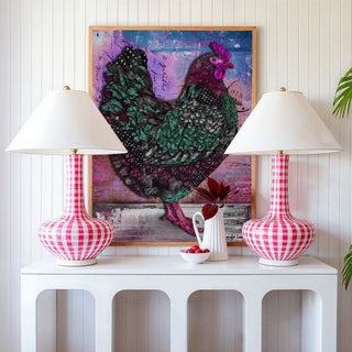 Hot Pink Hen Art Print