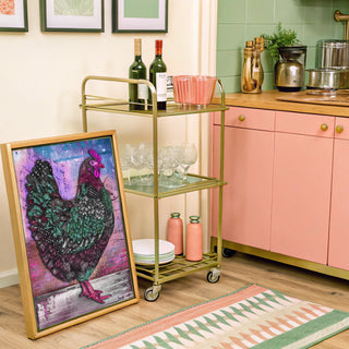 Hot Pink Hen Art Print