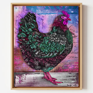 Hot Pink Hen Art Print