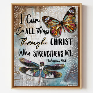 I Can Butterfly & Dragonfly Art Print