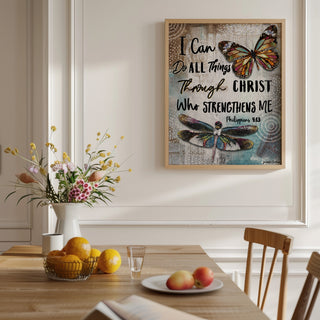 I Can Butterfly & Dragonfly Art Print
