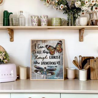 I Can Butterfly & Dragonfly Art Print
