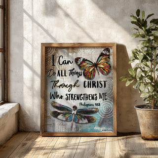 I Can Butterfly & Dragonfly Art Print