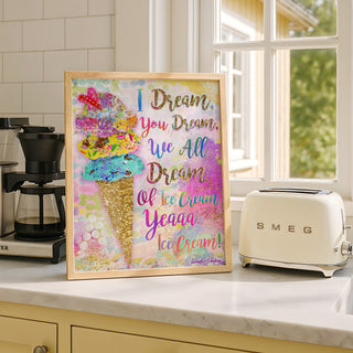 I Dream Of Ice Cream Art Print