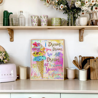 I Dream Of Ice Cream Art Print
