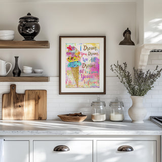 I Dream Of Ice Cream Art Print