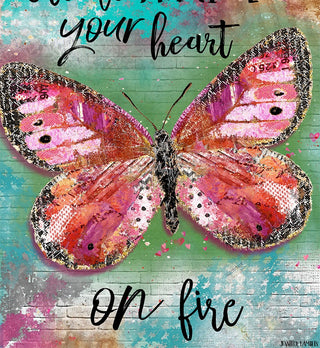 Create Heart Butterfly Art Print