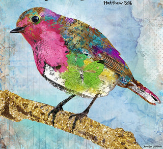 Pink Shine Bird Art Print - Boho Butterfly - Inspirational Quote