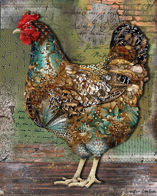 Paris Hen Art Print