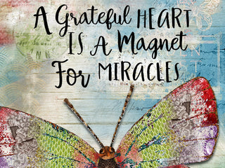Grateful Heart Butterfly Art Print