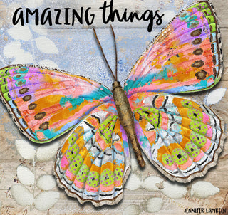 Beautiful Girl Butterfly Art Print