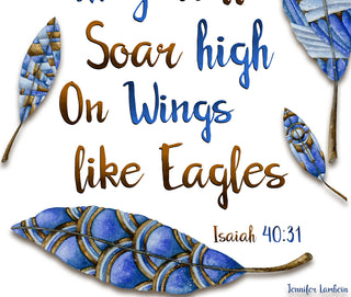 They Will Soar High Art Print. Isaiah 40:31