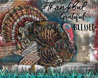 Thankful Turkey Art Print