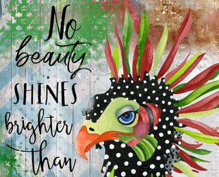 Good Heart Christmas Bird Art Print