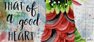 Good Heart Christmas Bird Art Print