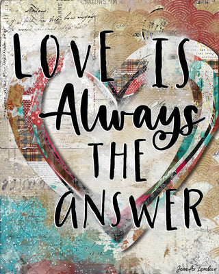 Love Is Heart Art Print