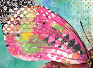Blushing Butterfly Wing Art Print