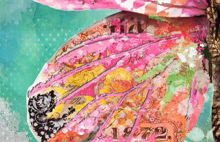 Blushing Butterfly Wing Art Print