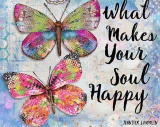 Happy Soul Butterflies Art Print