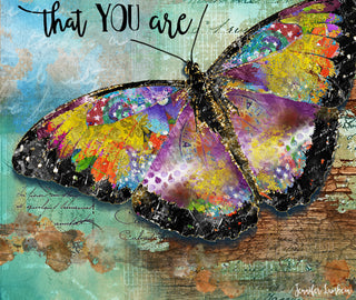 Be The Flawed Butterfly Art Print