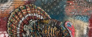 Fab Turkey Art Print - Boho Cottage Farmhouse Thanksgiving Bird