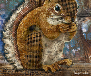 Woodland Squirrel Art Print
